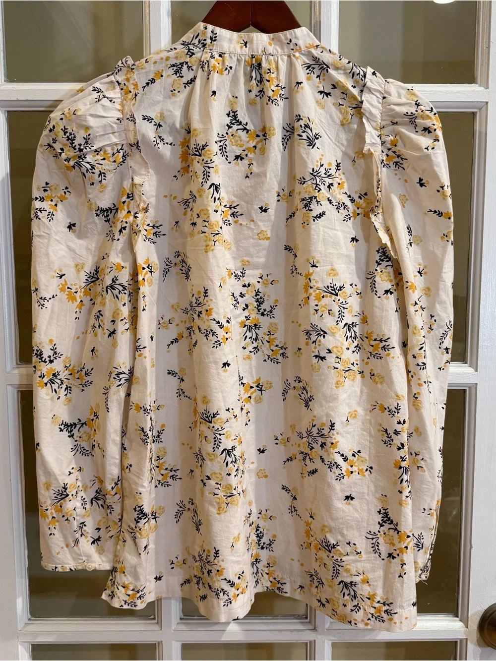 J Crew Puff-Sleeve Top in Budding Floral BB289 Size S